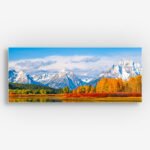 Panoramic metal print