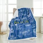 Fleece Photo Blanket Displaying a Stunning Landscape Scene