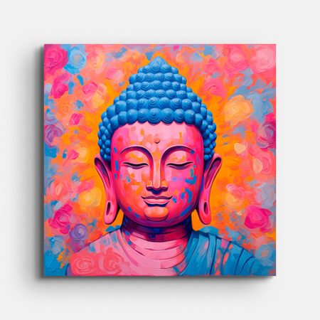 Buddha Colorful Wall Painting