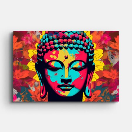 Gautam Buddha Colorful Wall Painting