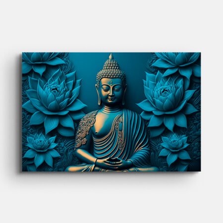Lord Buddha Luxury Canvas Wall Painting