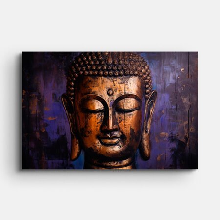 Peaceful Smiling Buddha Wall Painting