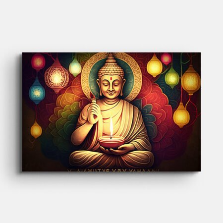 Spiritual God Buddha Premium Wall Painting
