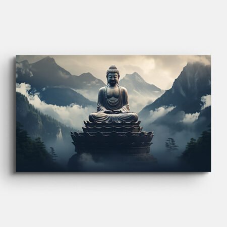 Meditating Buddha Wall Painting