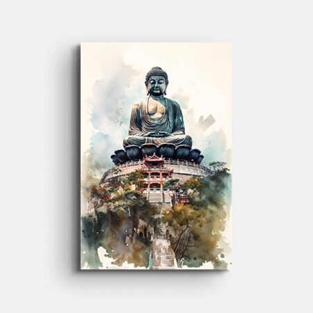 Meditating Buddha Wall Painting