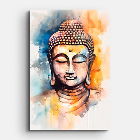 Abstract Wall Painting of Lord Buddha