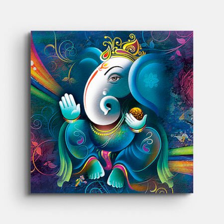 Divine Lord Ganesha Canvas Painting