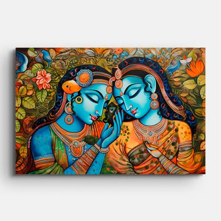 Radha Krishna Religious Wall Painting