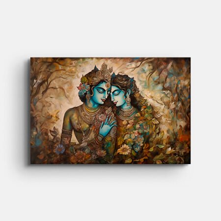 Beautiful Radha Krishna Wall Painting