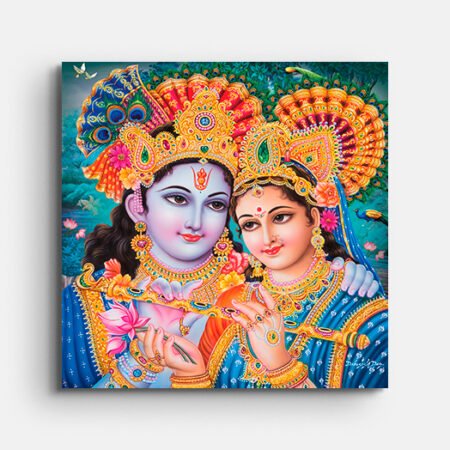 Radha Krishna Beautiful Wall Painting