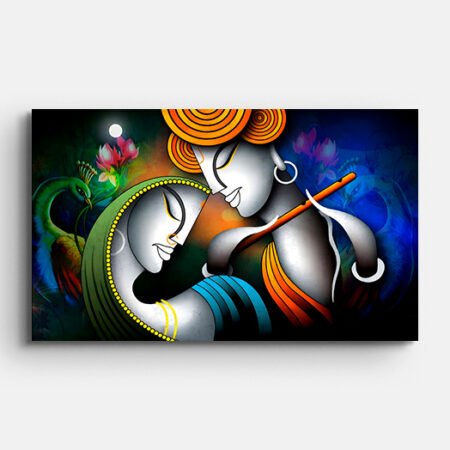 Radha Krishna Contemporary Painting