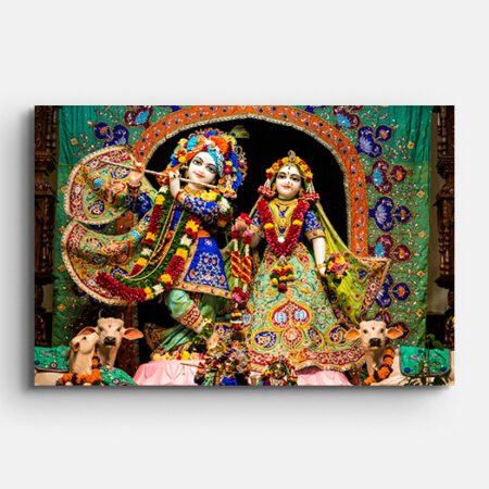 Colorful Wall Painting of Radha Krishna