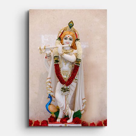 Krishna Playing Flute Wall Painting