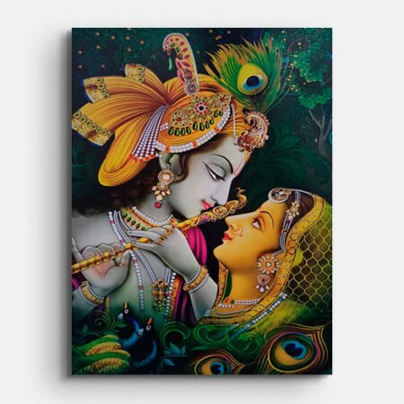 Radha Krishna in Anand Vatika Wall Painting