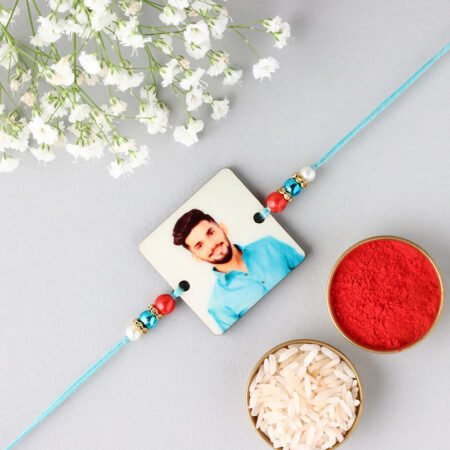 Personalised Wooden Square Rakhi