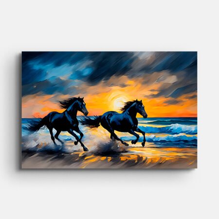 A Couple of Horses Wall Painting