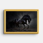 black-horse-premium-wall-painting