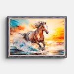 brown-horse-running-canvas-wall-painting