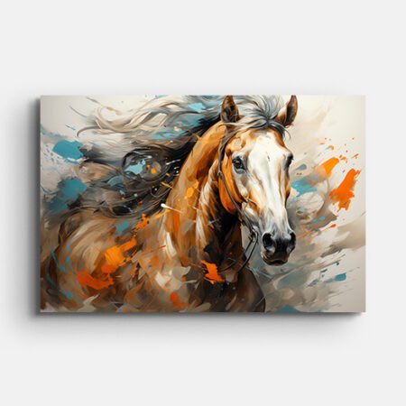 Brown Horse Wall Painting