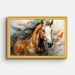 brown-horse-wall-painting
