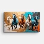 different-colors-horse-wall-painting