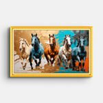 different-colors-horse-wall-painting