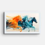 different-colors-horses-wall-painting