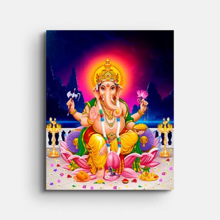 Enlightened Ganesha Painting