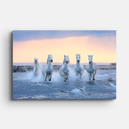 Five Running Horses Wall Painting