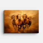four-horses-running-in-field-wall-painting
