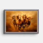 four-horses-running-in-field-wall-painting