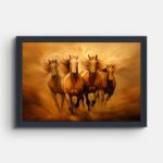 four-horses-running-in-field-wall-painting