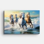 four-horses-running-in-water-wall-painting