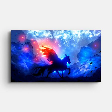 Horse Abstract Premium Canvas Wall Painting