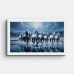 horses-running-in-blue-sky-wall-painting