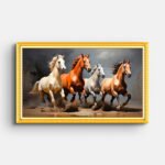 horses-running-in-desert-wall-painting