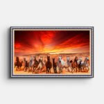 horses-running-in-field-wall-painting