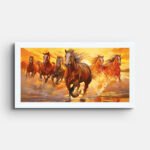 horses-running-in-water-wall-painting