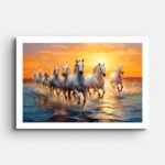 horses-running-in-water-wall-painting
