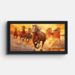 horses-running-in-water-wall-painting
