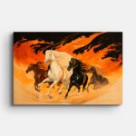 horses-running-wall-painting