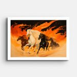 horses-running-wall-painting