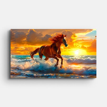 Majestic Horse in Water Wall Painting