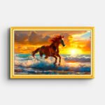 majestic-horse-in-water-wall-painting