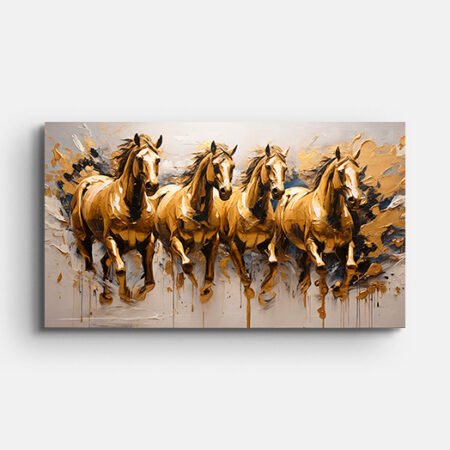 Running Horses Canvas Painting