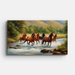 running-horses-premium-wall-painting