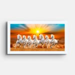 seven-horse-running-in-field-canvas-wall-painting