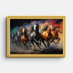six-horse-running-in-field-canvas-wall-painting