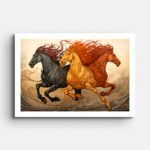 three-horses-wall-painting