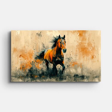 Wall Painting of Brown Horse